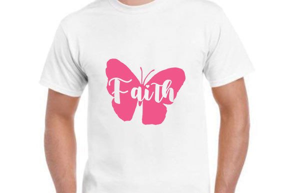Breast Cancer T Shirt Design, Faith: A Thoughtful Embroidery Asset