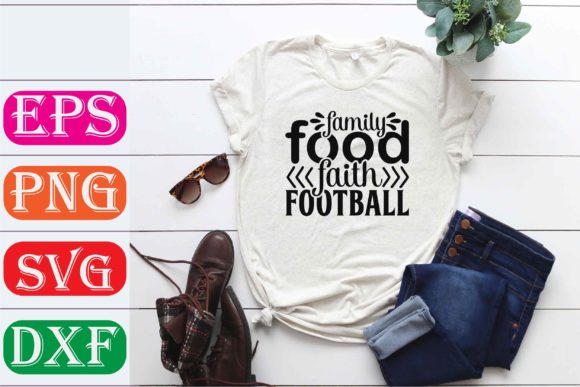 Football Svg Design: Family Food Faith Football Review